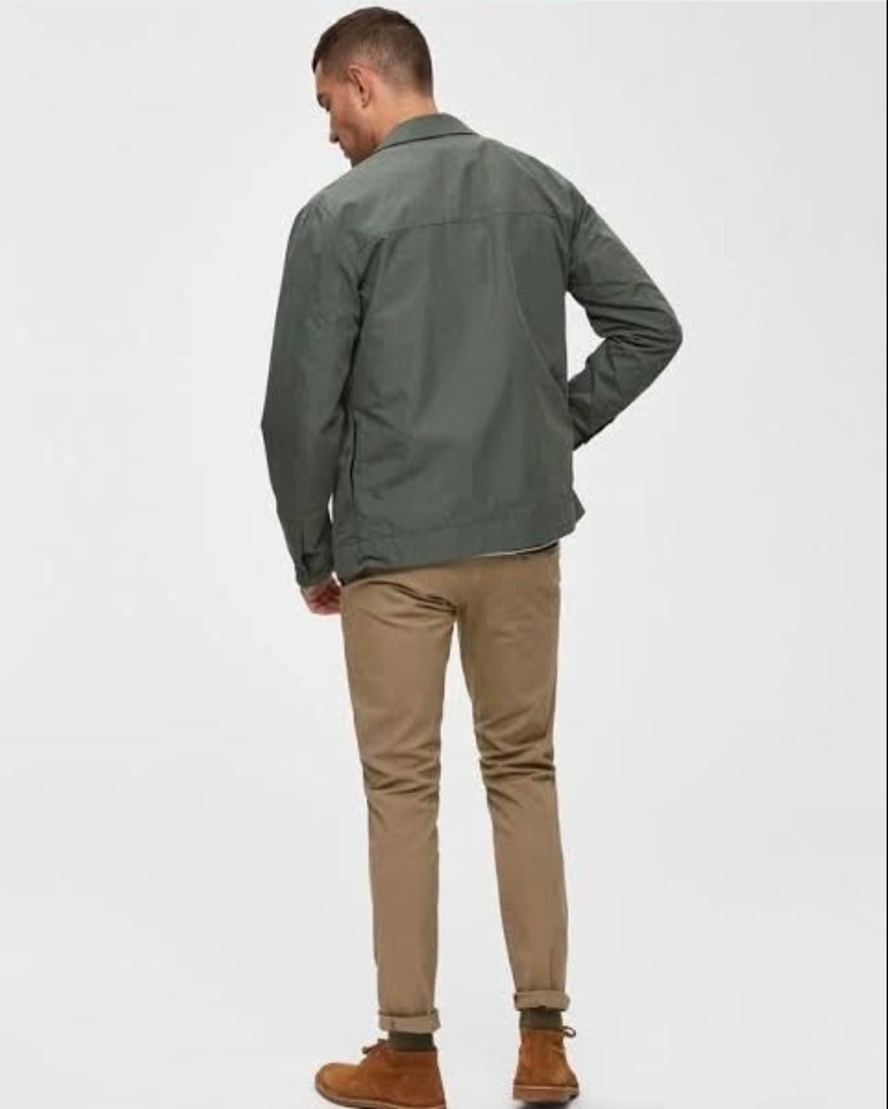 Selected Homme Skinny Fit Luca Greige Chinos Pants