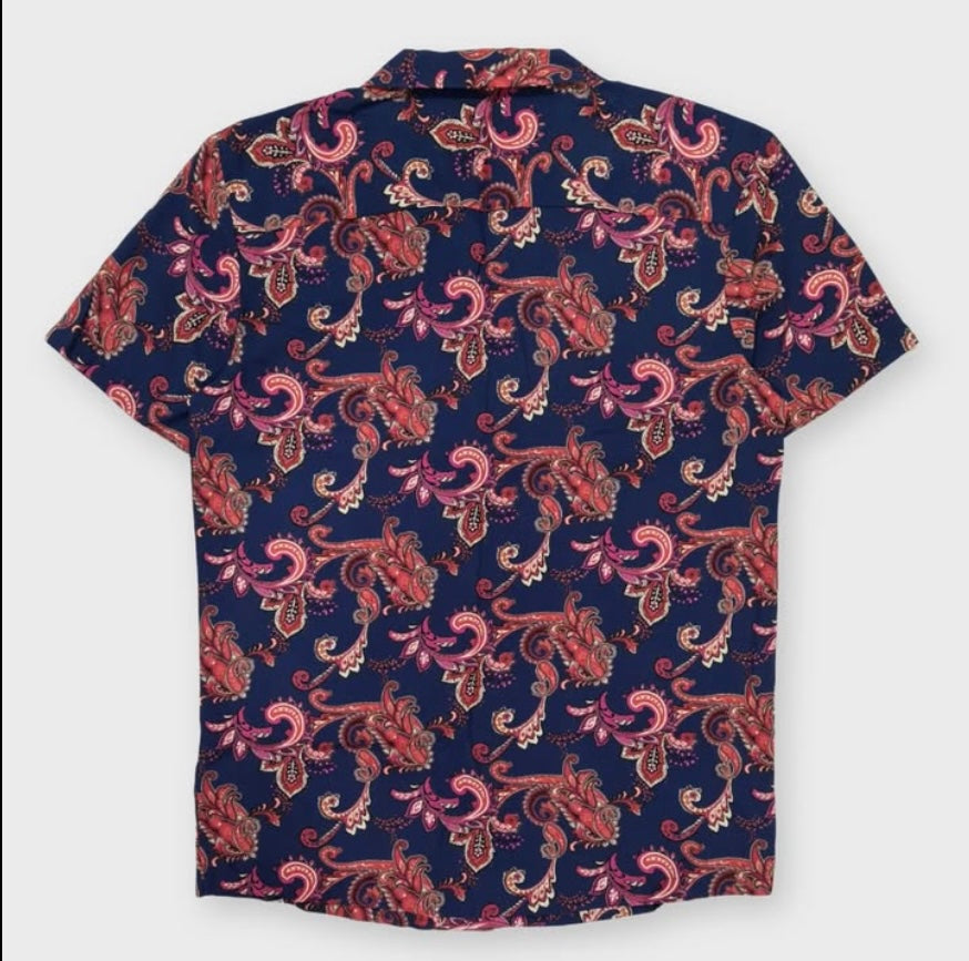 Asos Regular Fit Pattern Short Sleeve Shirt
