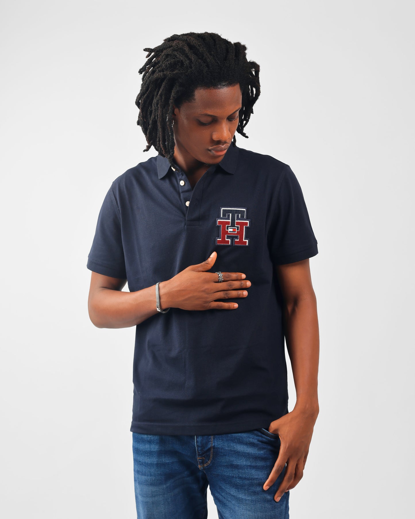 Tommy Hilfiger Regular Fit Navy Polo Shirt