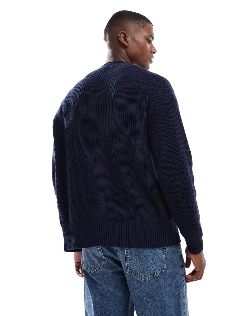 New Look Navy Ribbed Cardigan