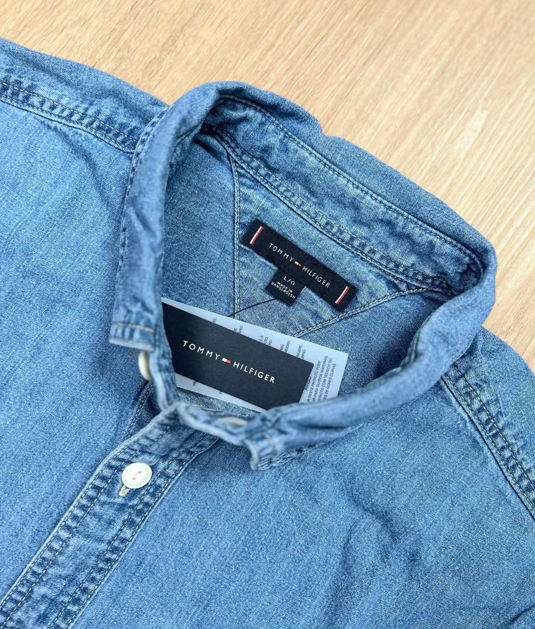 Tommy Hilfiger Regular Fit Chambray Shirt in Blue