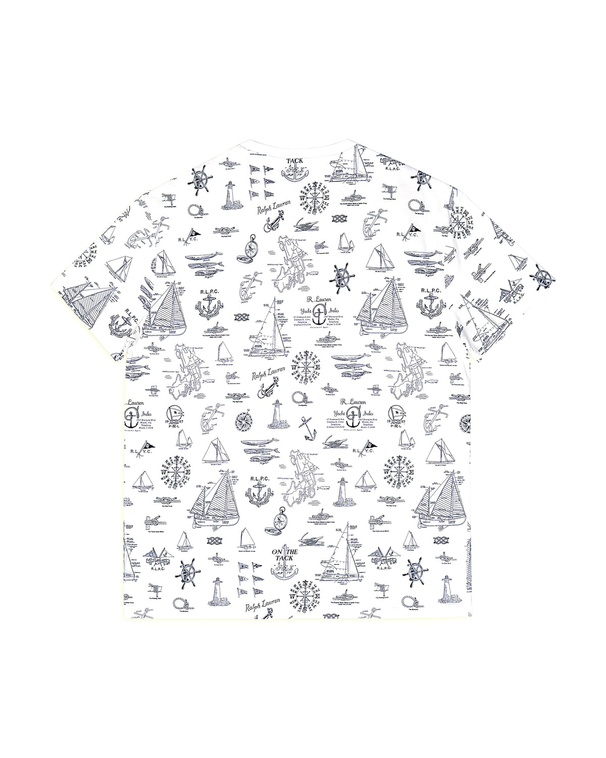 Polo Ralph Lauren Nautical-Print T-Shirt in White