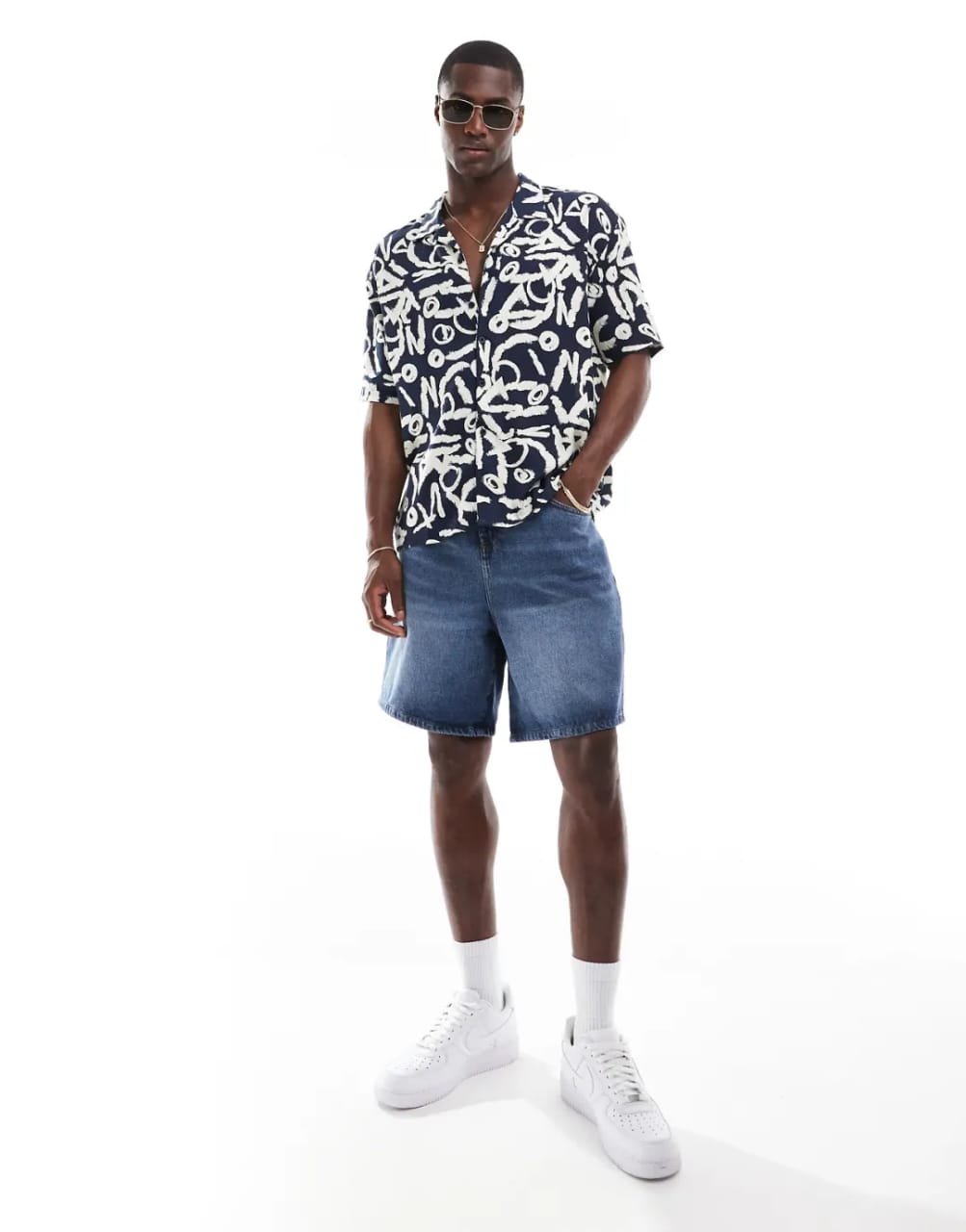 Threadbare Regular Fit Abstract Print Shirt