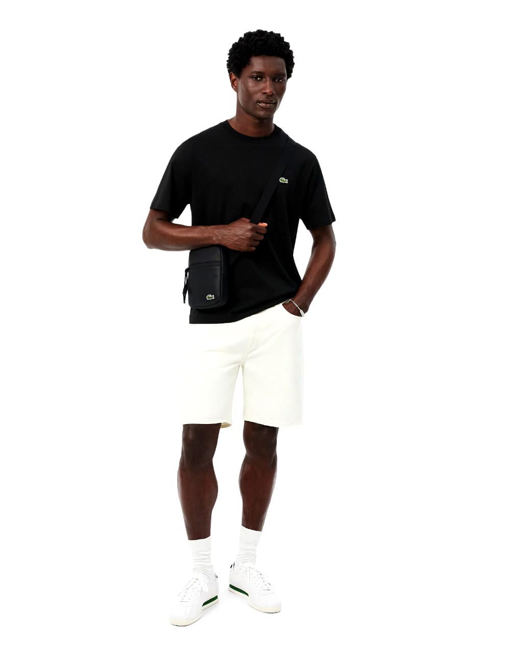 Lacoste Classic Fit Cotton T-Shirt In Black