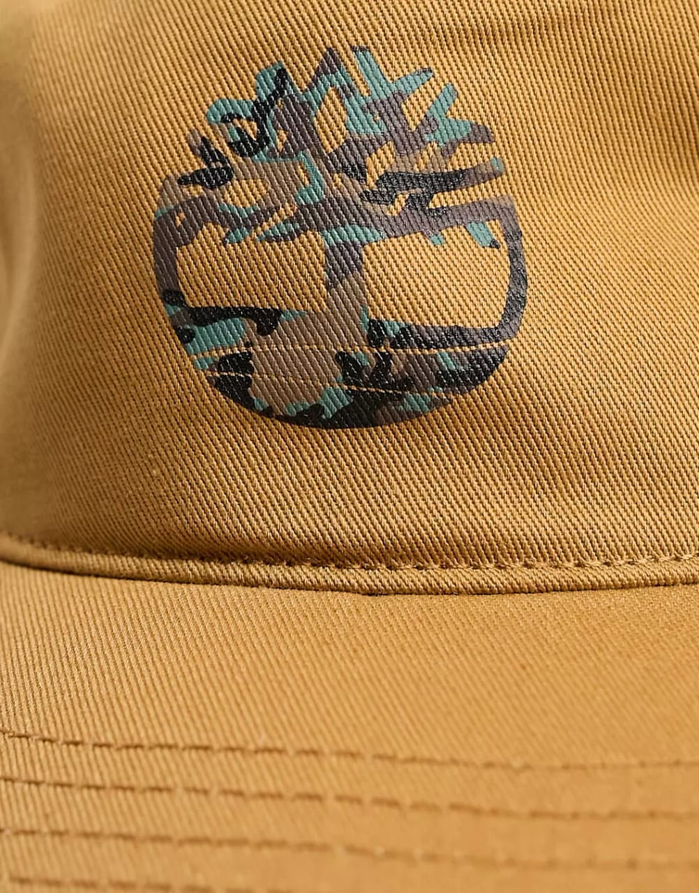 Timberland - Camo Tree Logo Cap in Wheat Tan