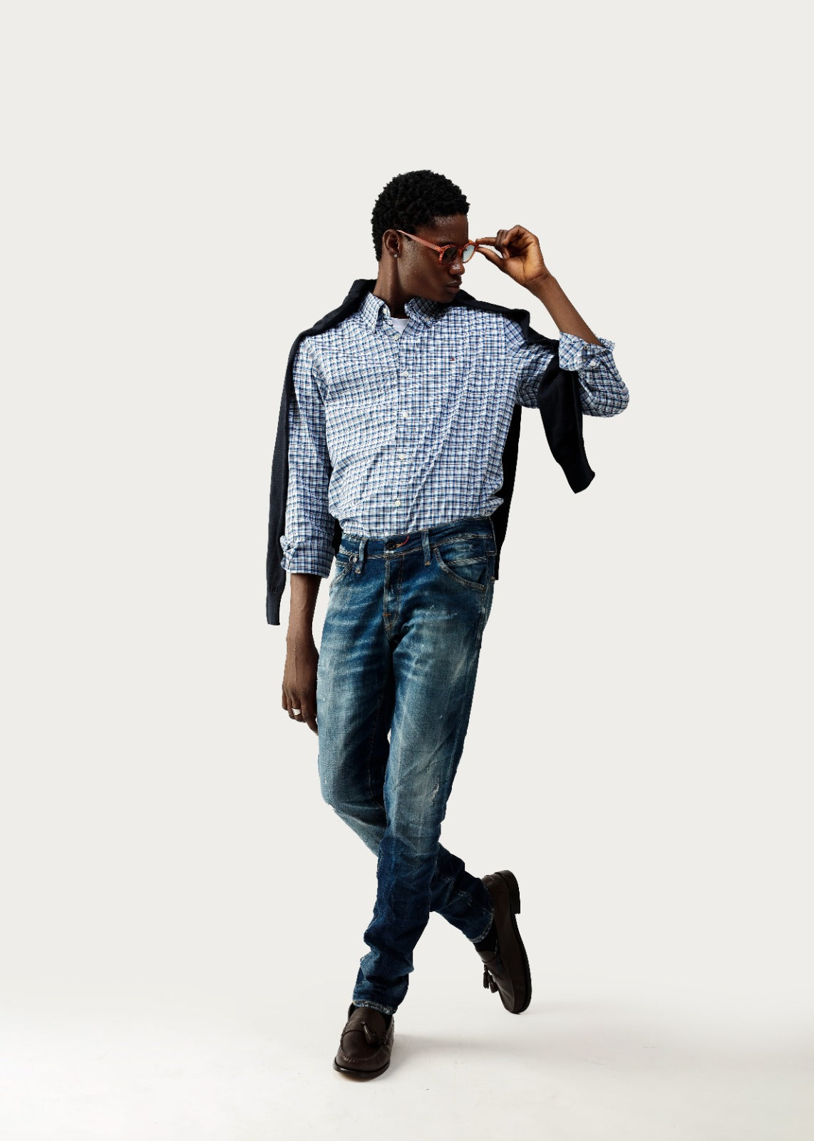 Tommy Hilfiger Blue Plaid Shirt