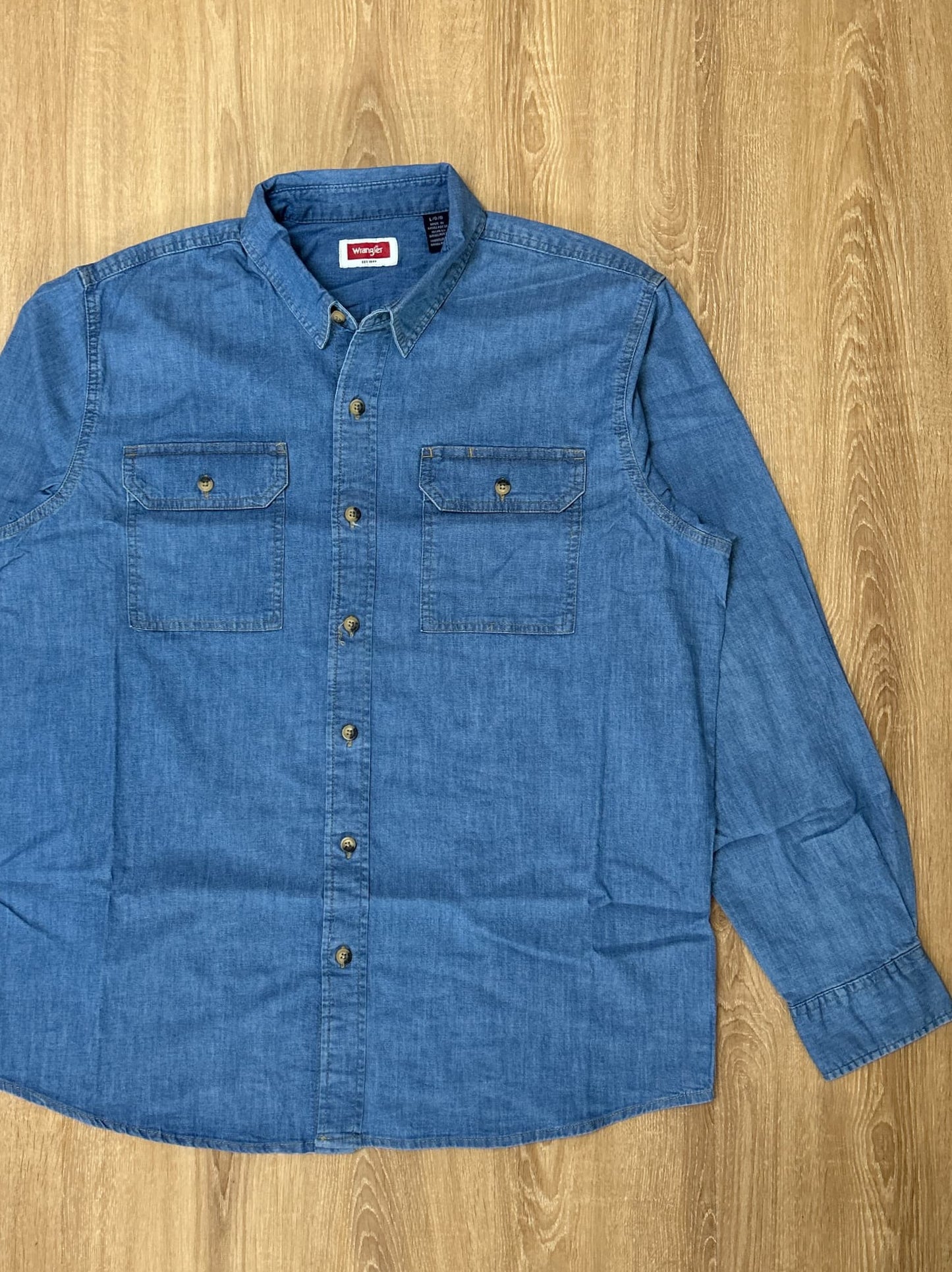 W r a n g ler - Utility Shirt in Denim Blue