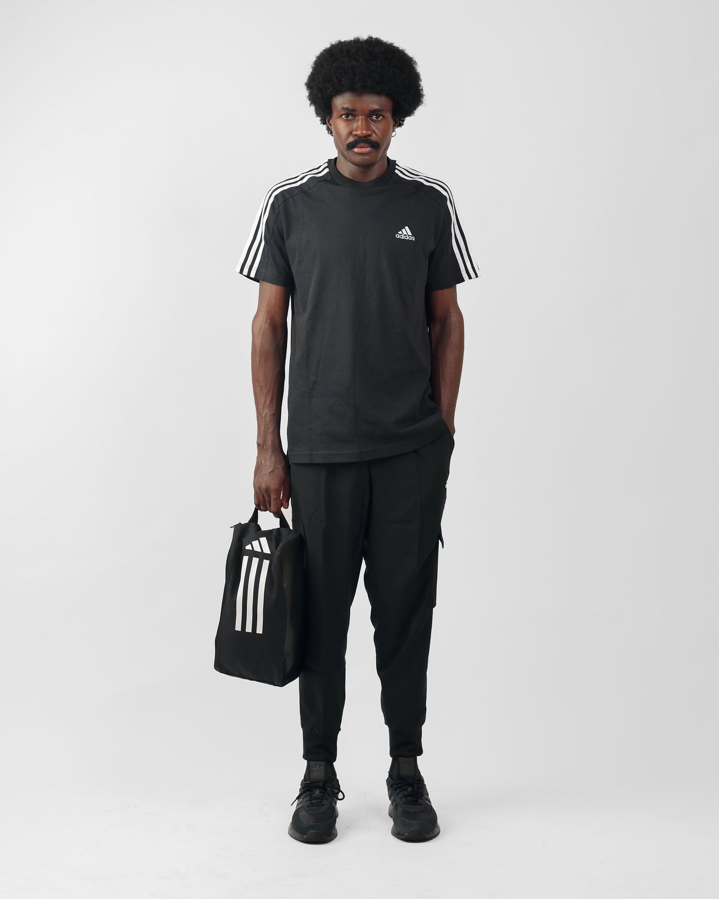 Adidas Black Essential Cargo Pants