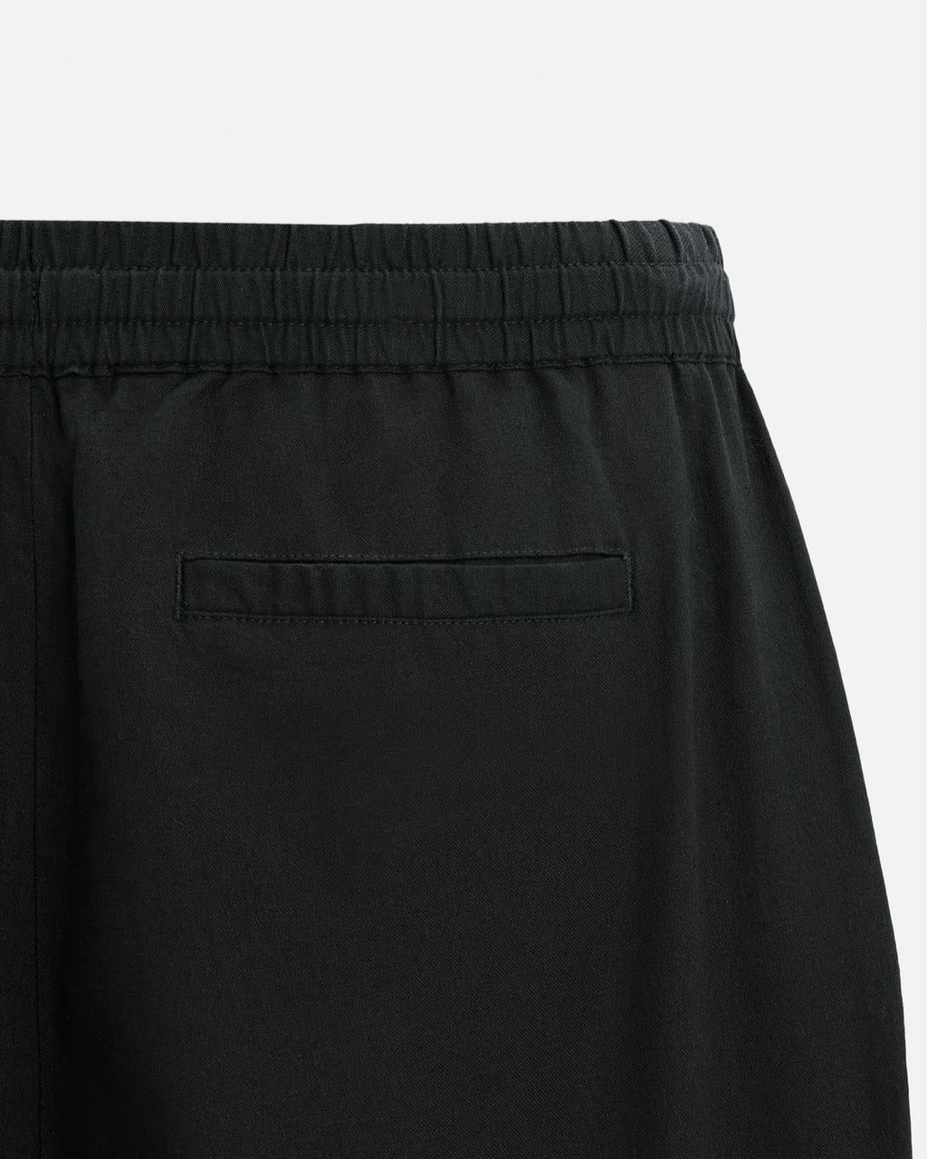 Zara Relaxed Fit Linen Trousers (Black)