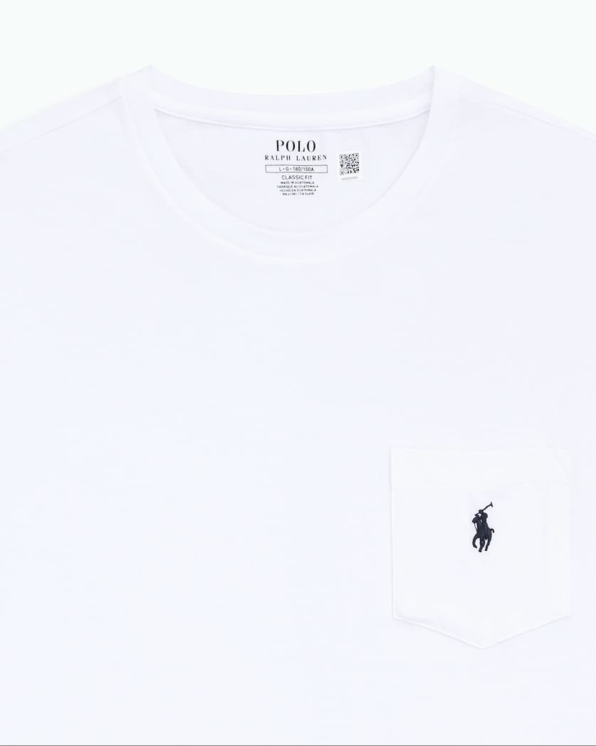 Polo Ralph Lauren White T Shirt With Pockets