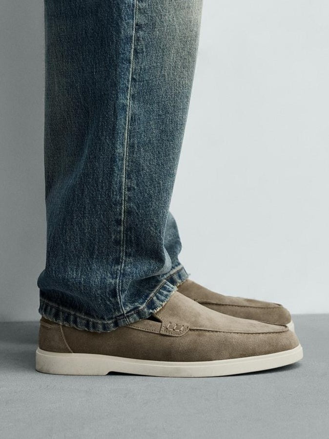 Zara Casual Leather Loafers