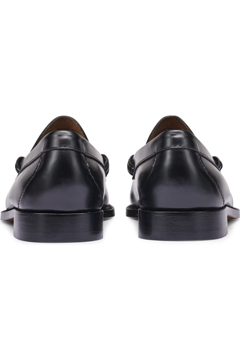 G.H.BASS Weejuns Lennox Tassel Leather Loafers in Black