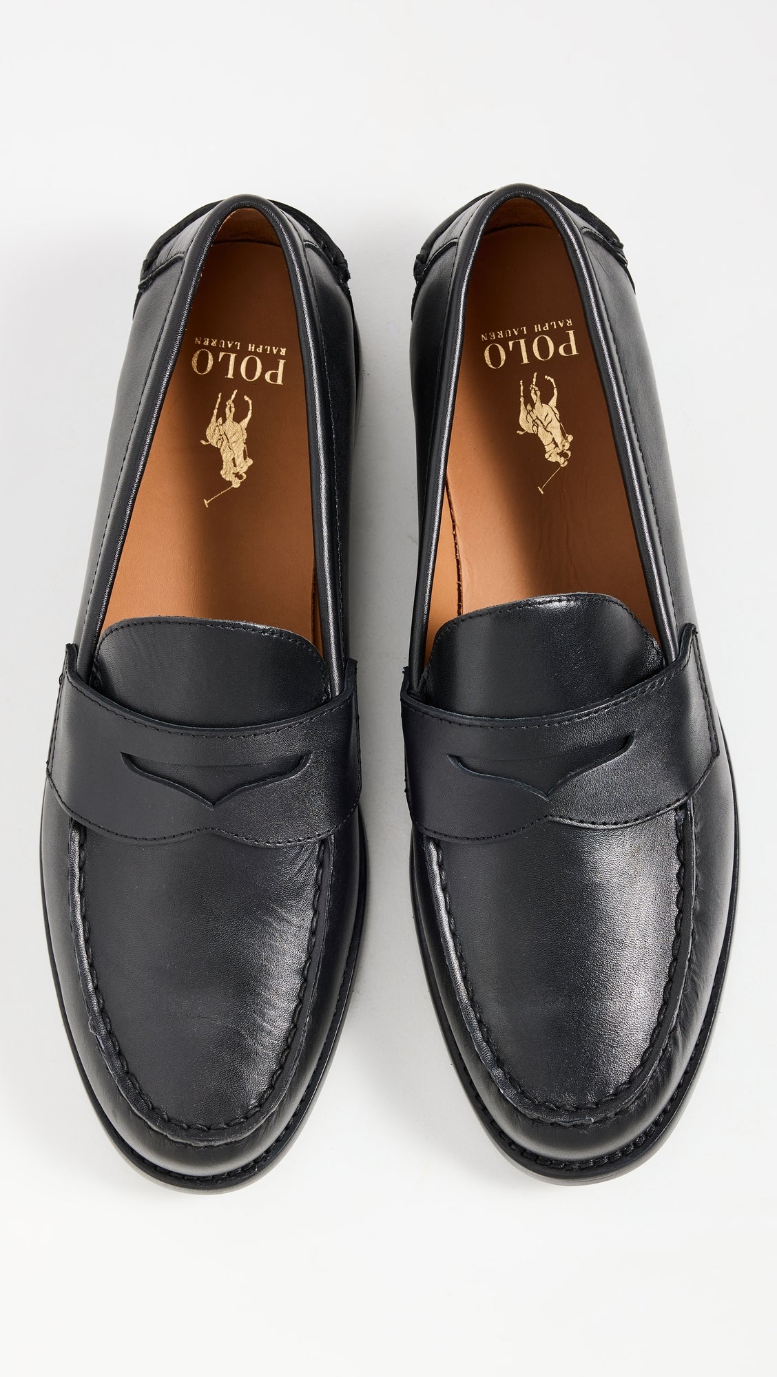 Ralph Lauren Penny Loafers in Black