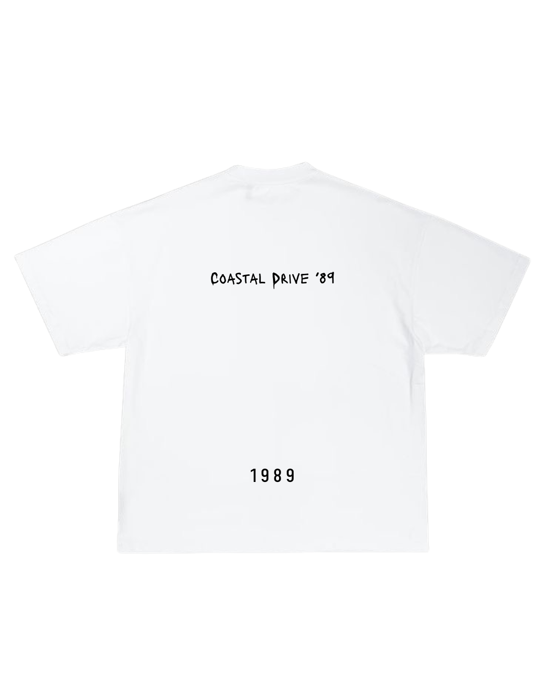 White Coastal Drive '89 Graphic T-shirt