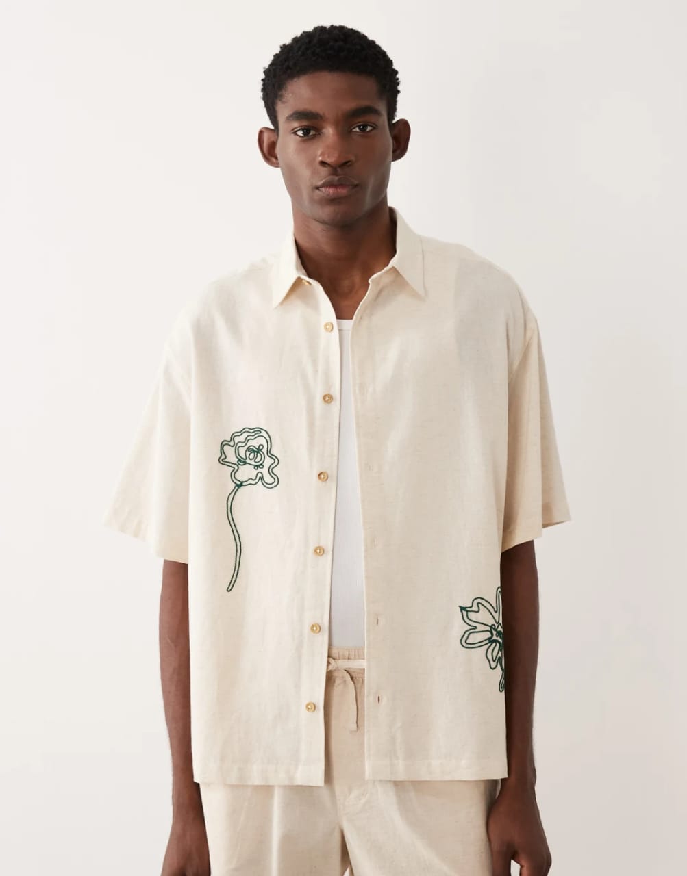 Oversized Embroidered Shirt