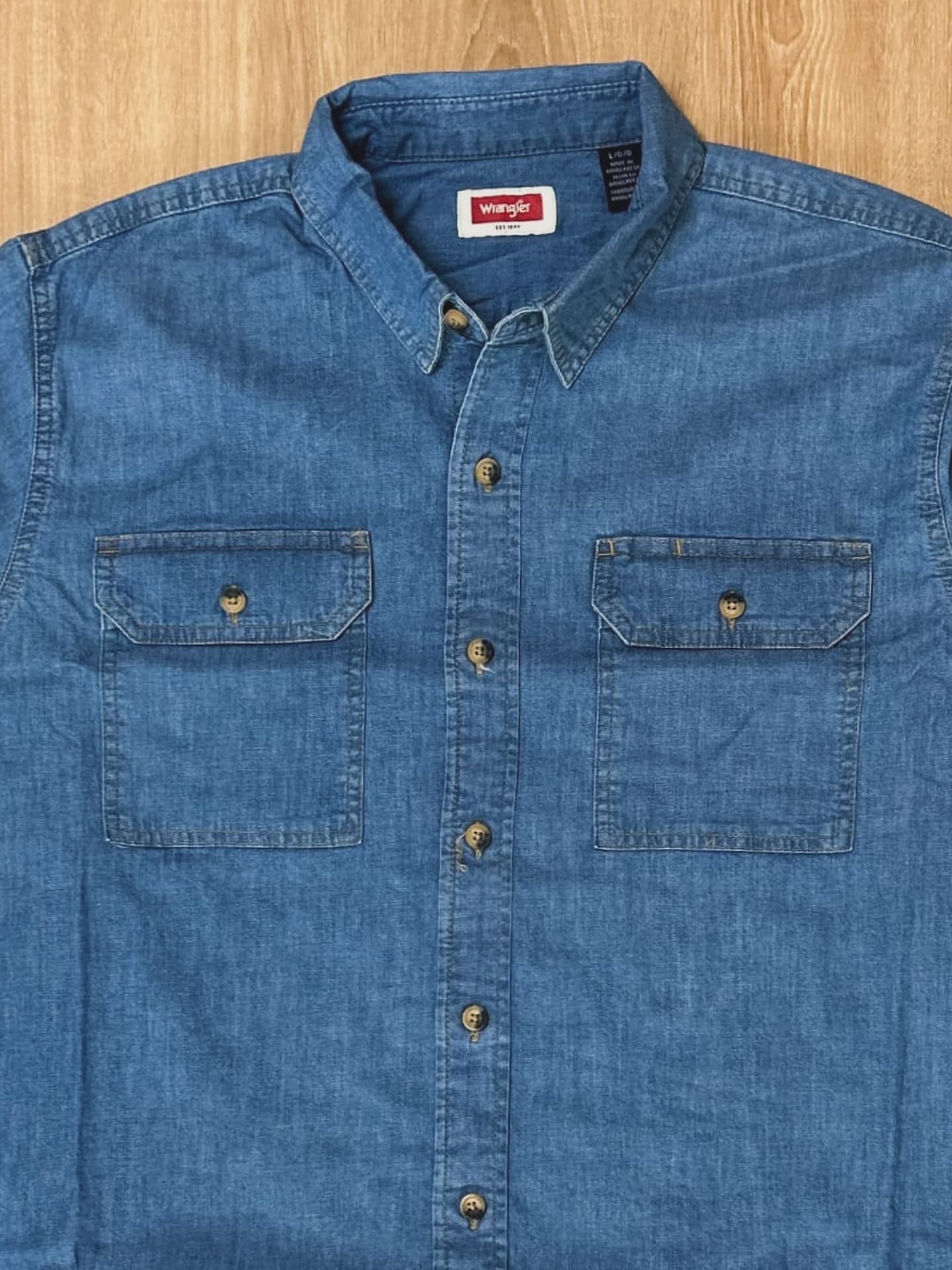 W r a n g ler - Utility Shirt in Denim Blue