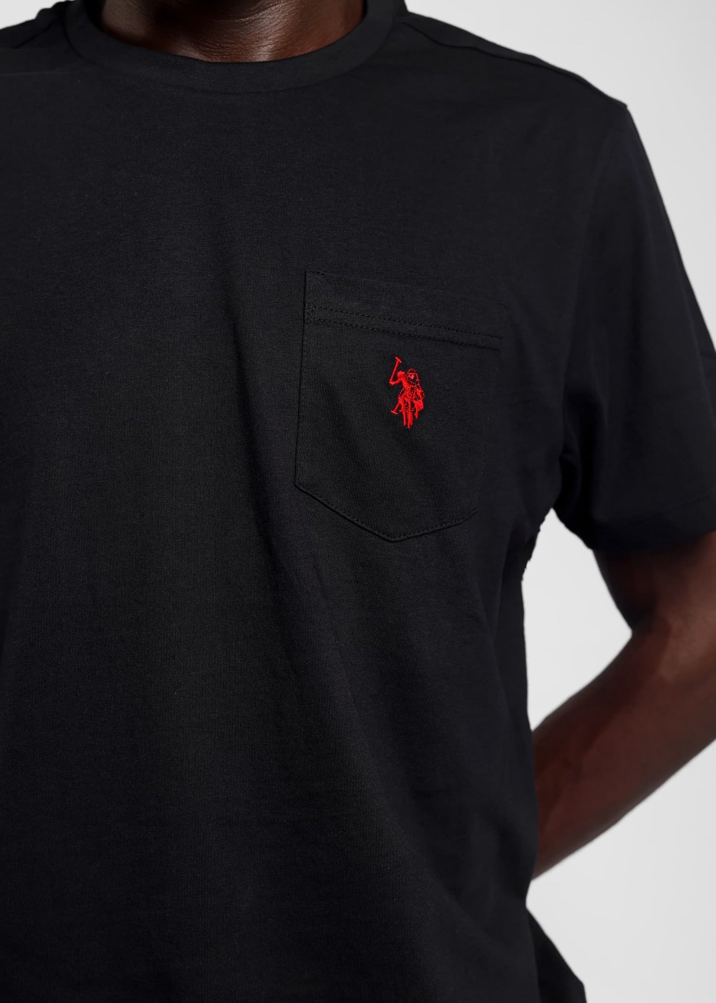 US Polo Assn Pocket T-Shirt in Black