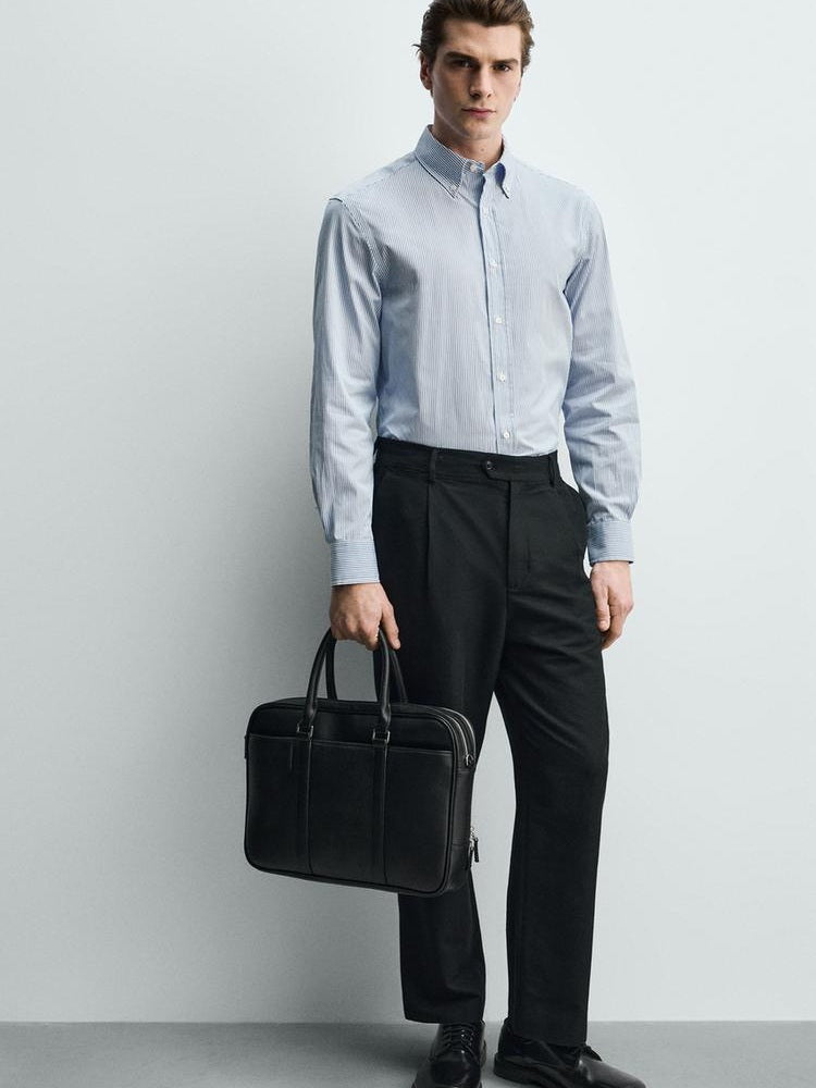 Zara Textured Briefcase