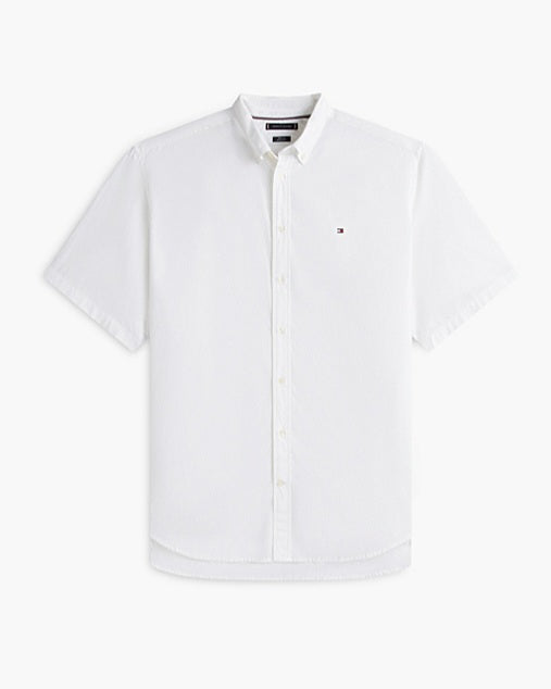 Tommy Hilfiger White Short Sleeve Poplin Shirt