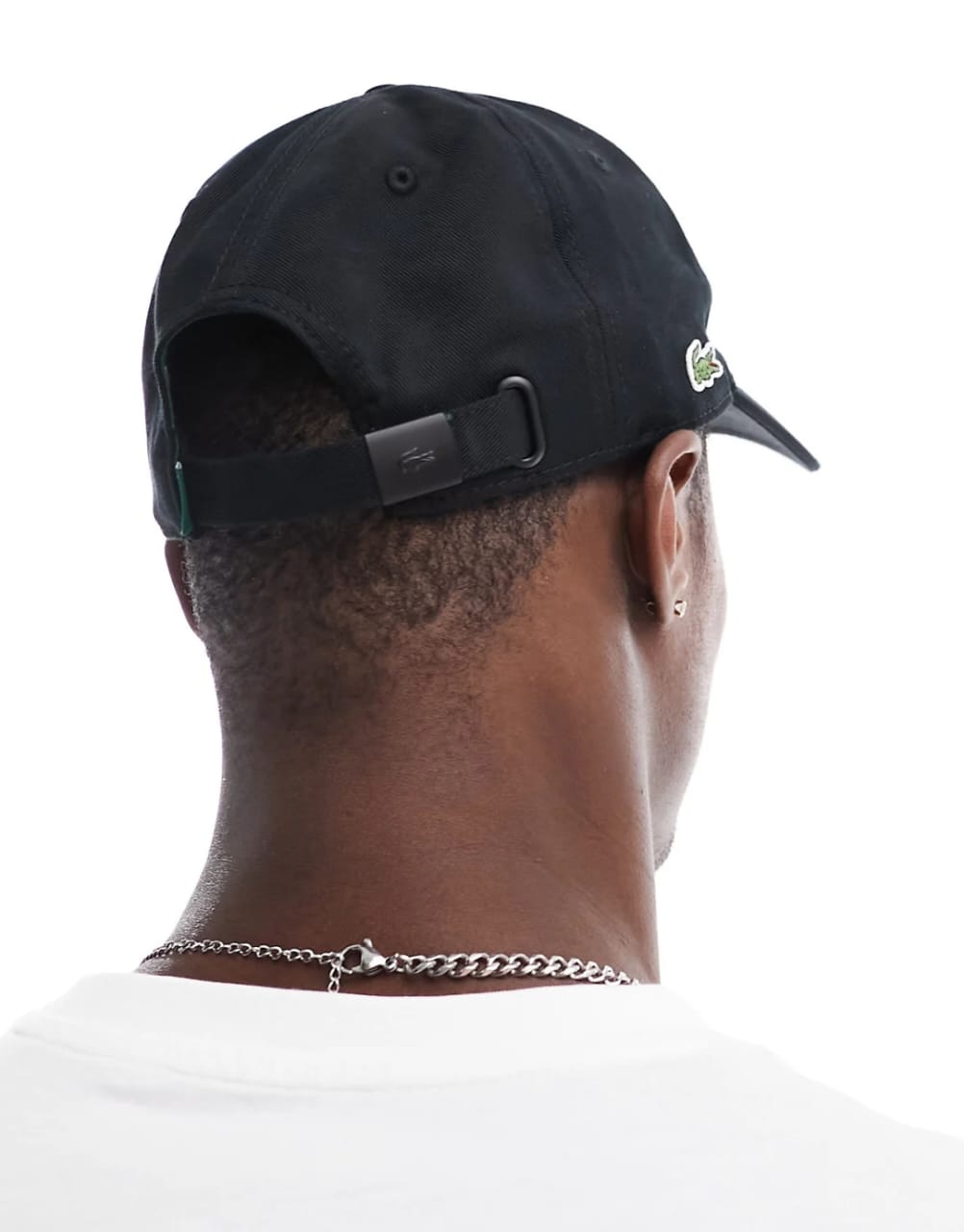 Lacoste Black Side Logo Baseball Cap