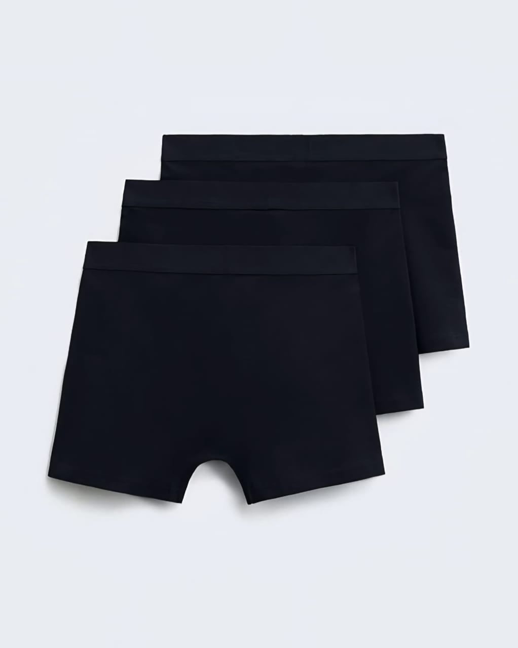 Zara Basic Boxers 3-Pack (Black)
