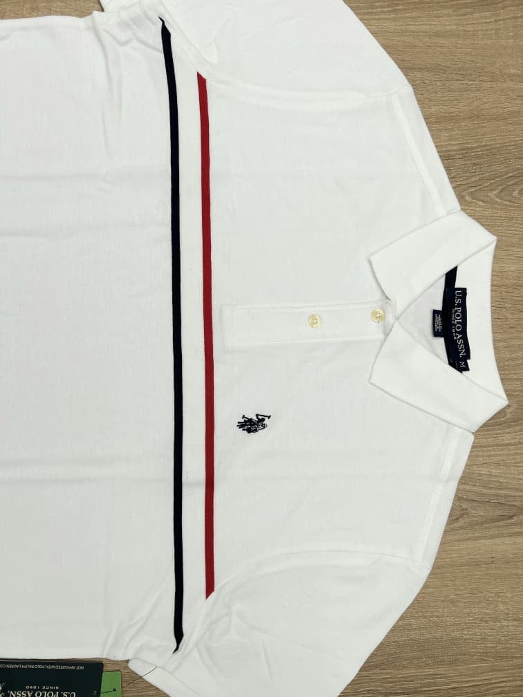 US Polo Assn Polo Shirt in White