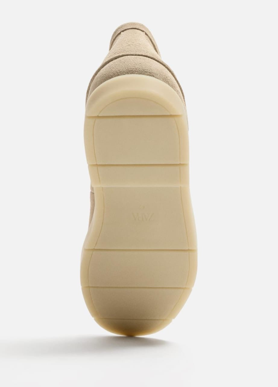 Zara Casual Leather Ankle Boots