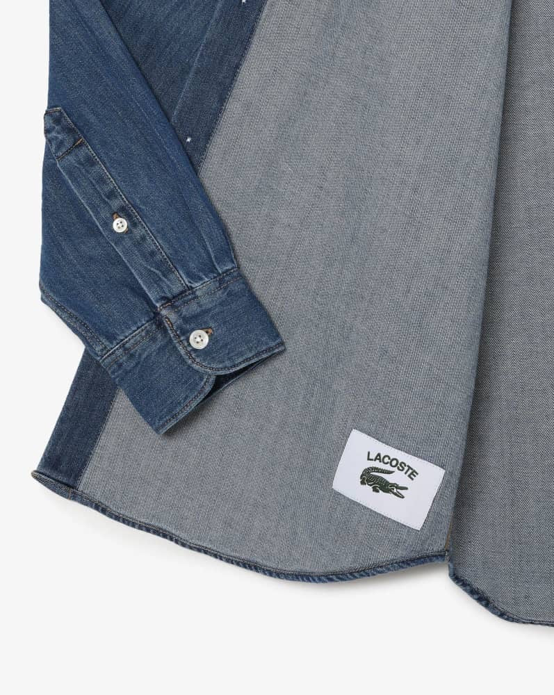 Lacoste Denim Shirt in Blue