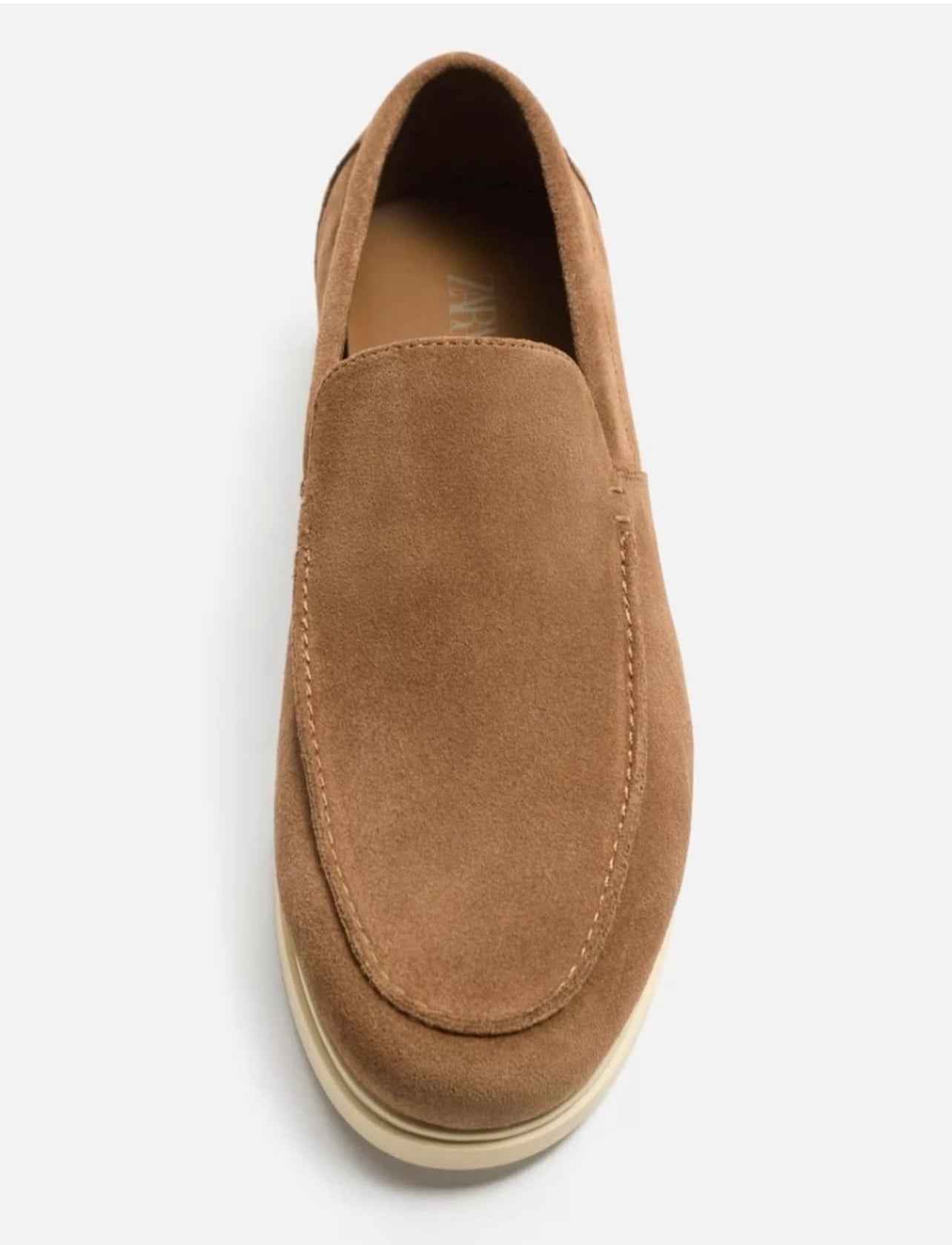 Zara Leather Loafers in Brown