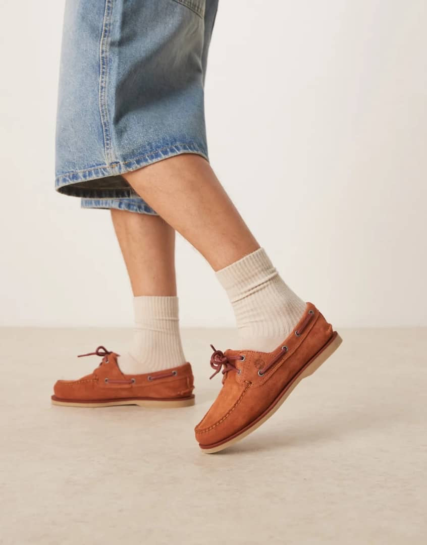 Timberland Boat Shoe in Brown Suede