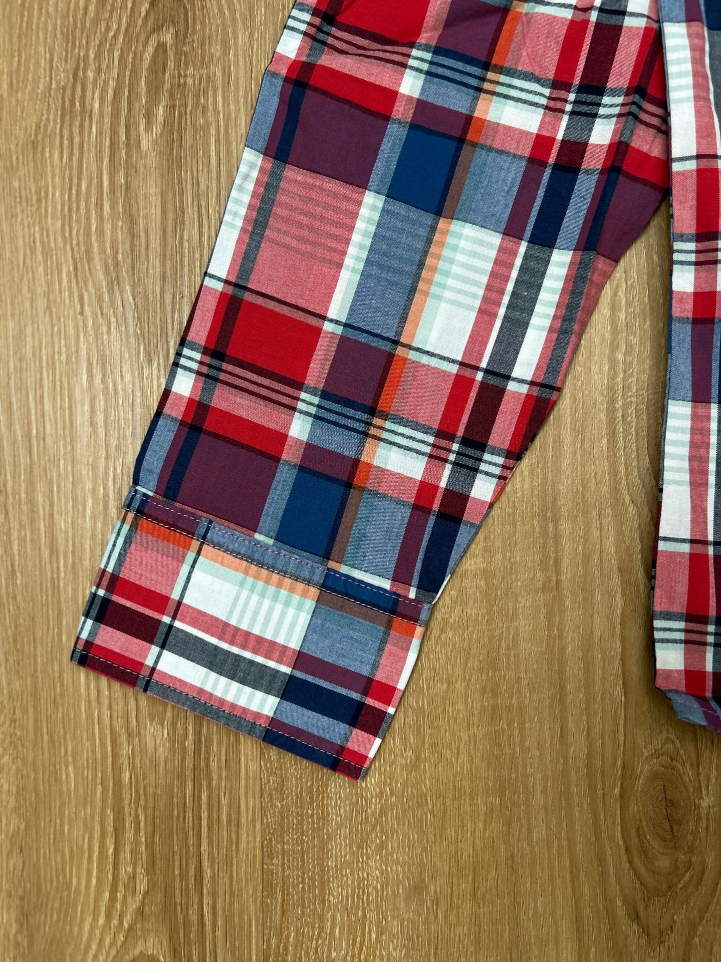Old Navy Red and Blue Plaid Shirt