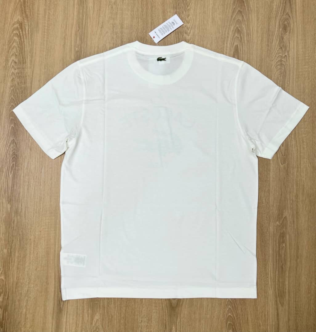 Lacoste Regular Fit Cotton Shirt in Off White