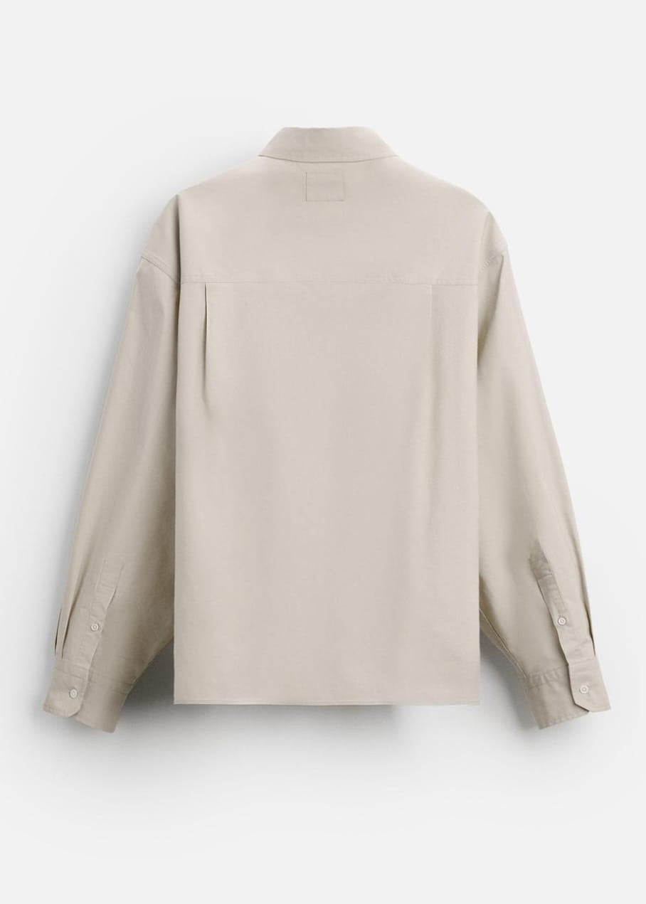 Zara Beige Shirt with pockets