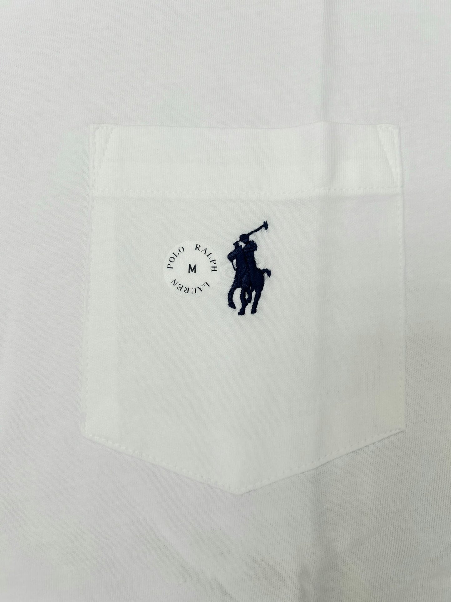 Polo Ralph Lauren White T Shirt  With Pockets