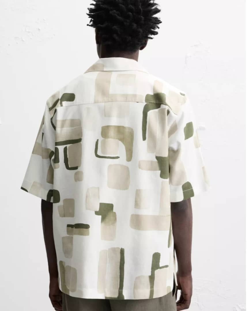Zara Shirt in Green Pattern