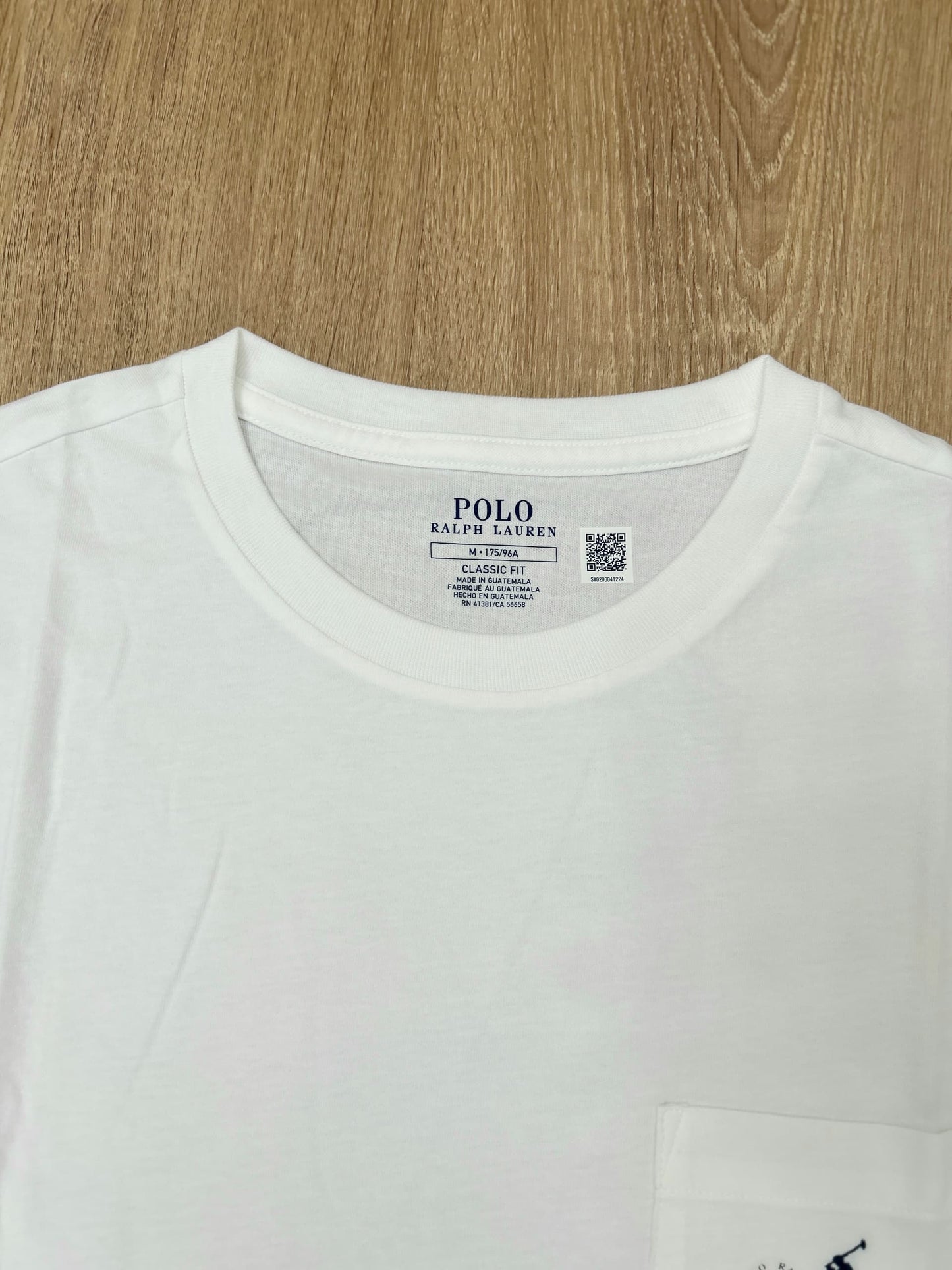 Polo Ralph Lauren White T Shirt  With Pockets