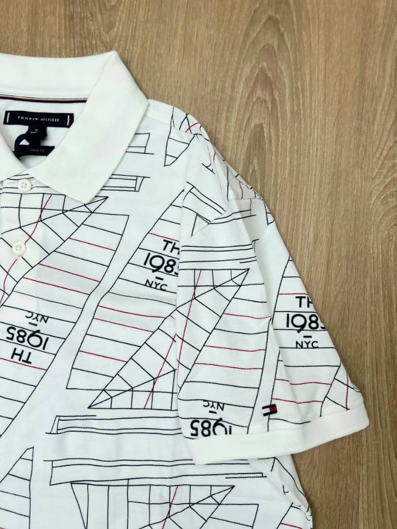Tommy Hilfiger Polo Shirt in Off White