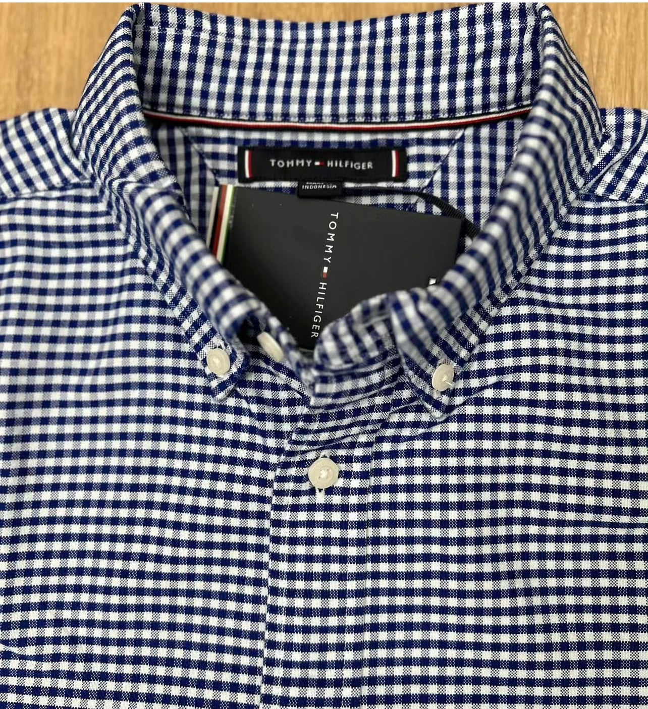 Tommy Hilfiger Regular Fit Check Oxford Shirt in Blue/Navy