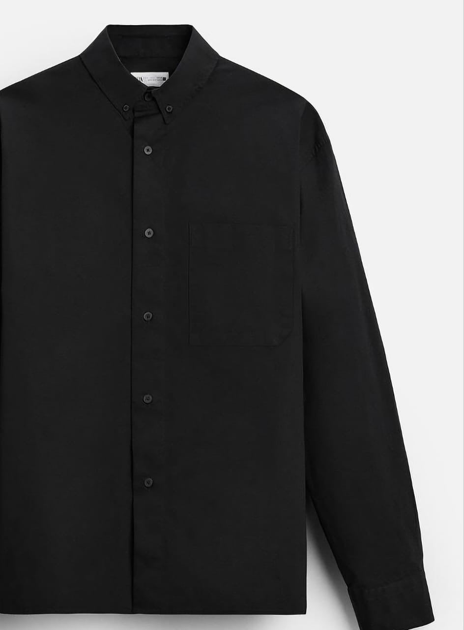 Zara Black Shirt With Pockets