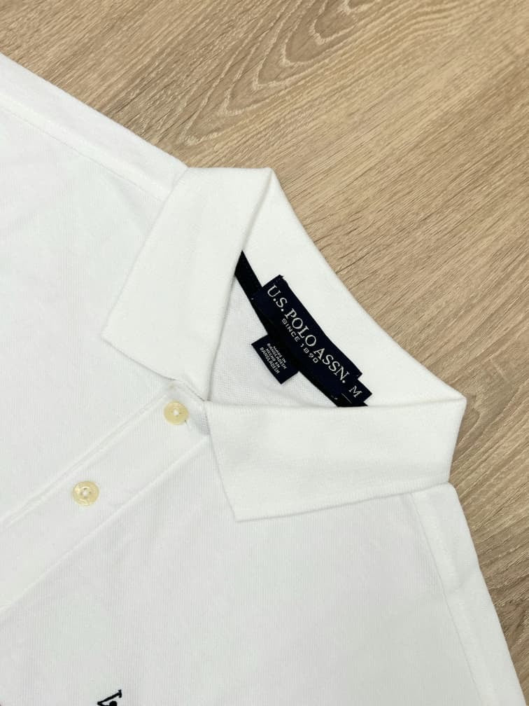 US Polo Assn Polo Shirt in White