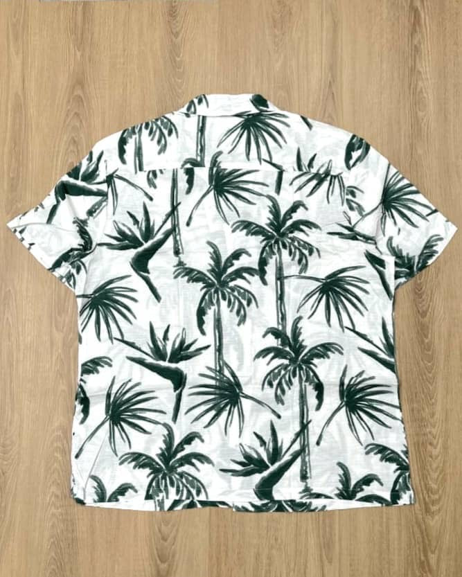 Easy Regular Fit Shirt in Green Pattern