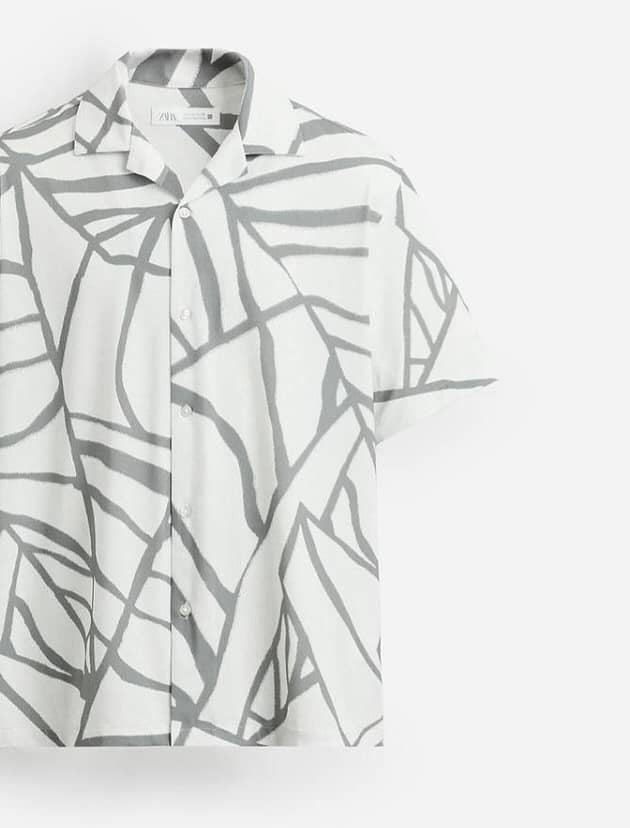 Zara Shirt in Grey Pattern