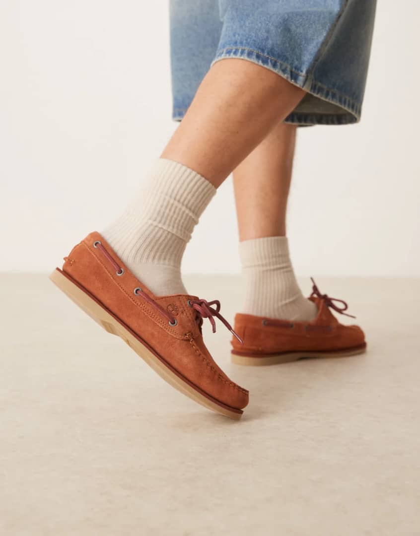 Timberland Boat Shoe in Brown Suede