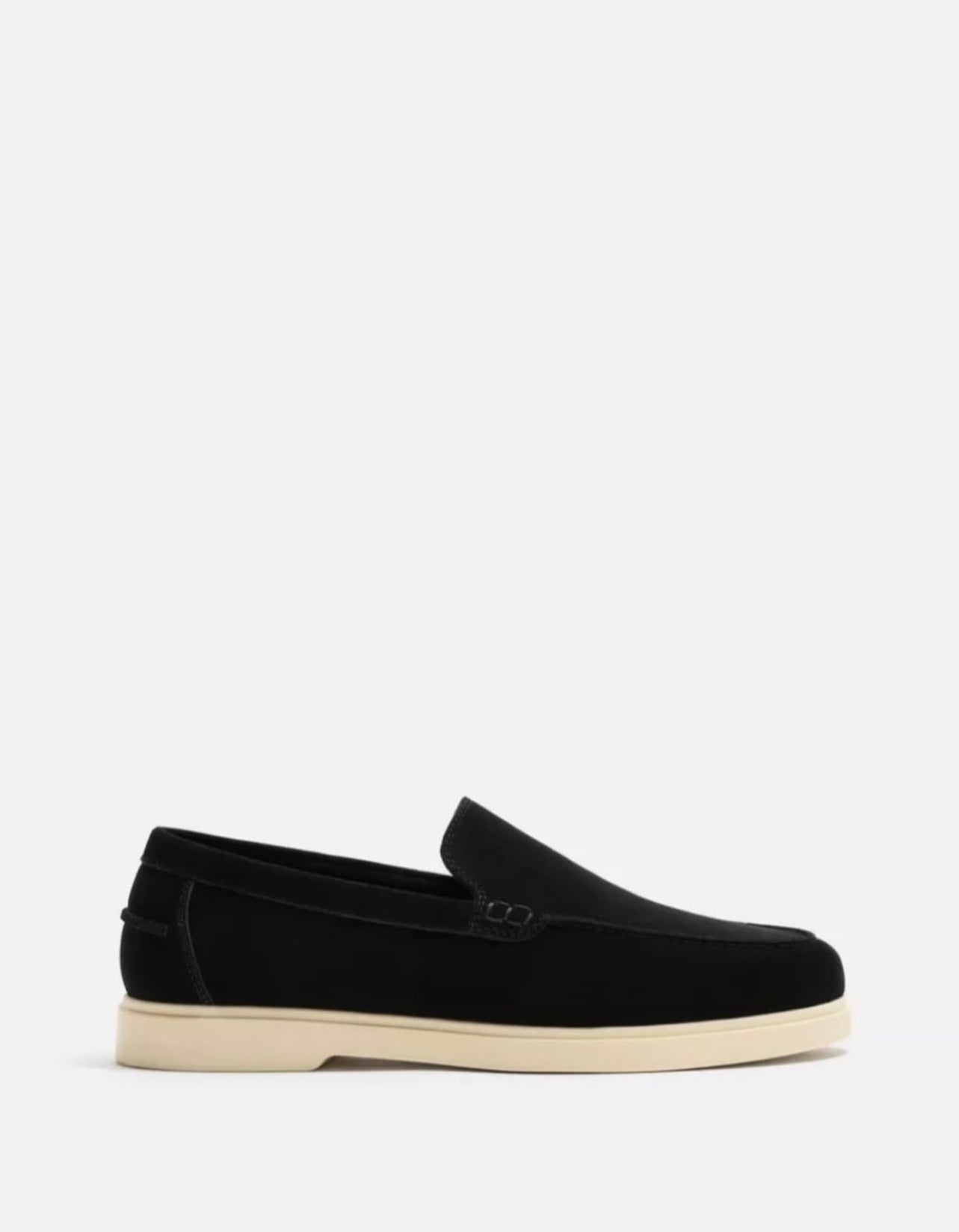 Zara Leather Loafers in Black