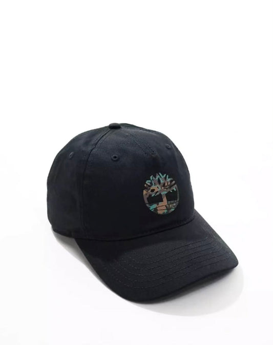 Timberland Camo Tree Logo Cap in Black