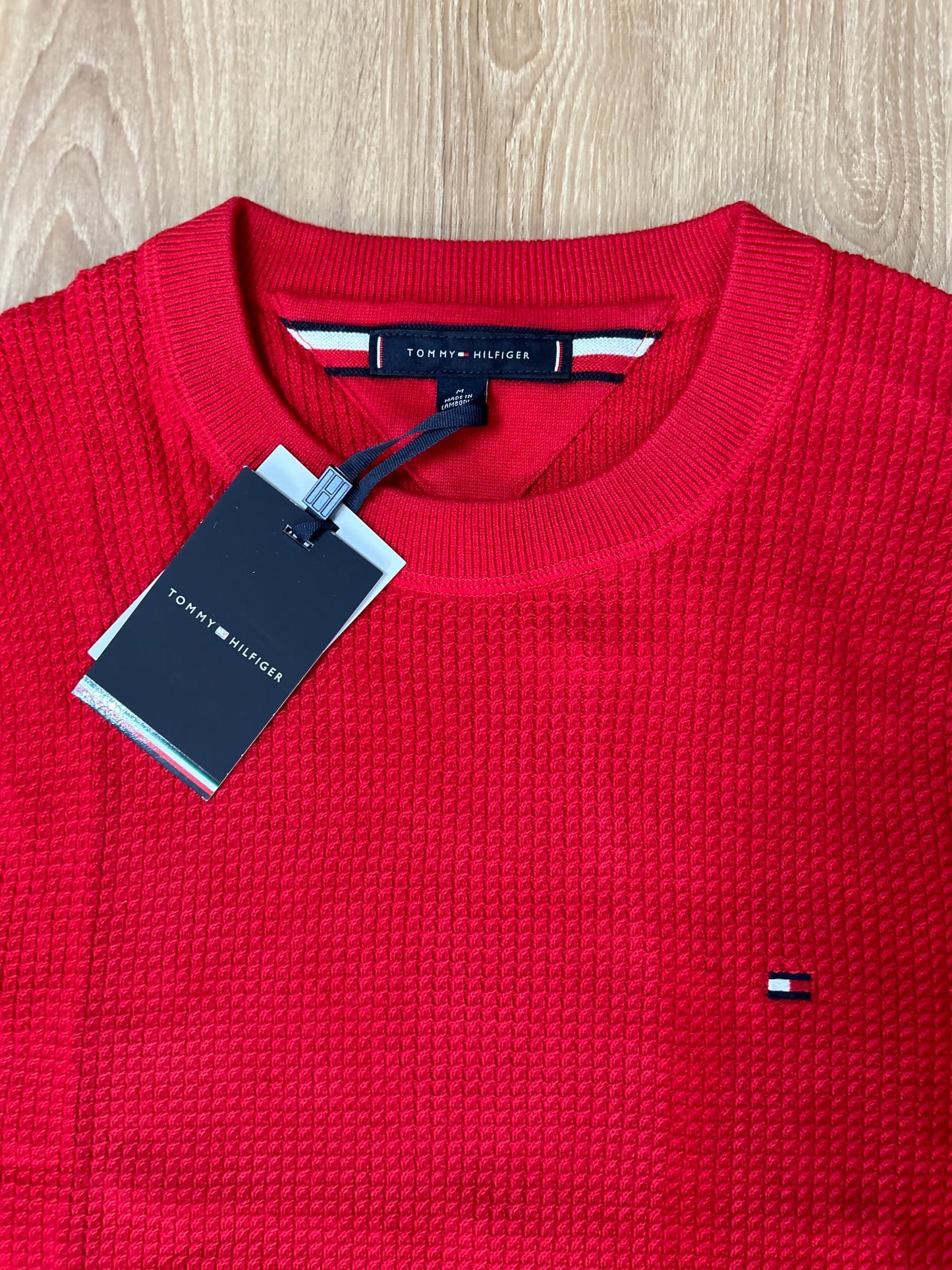 Tommy Hilfiger Textured Sweater in Red