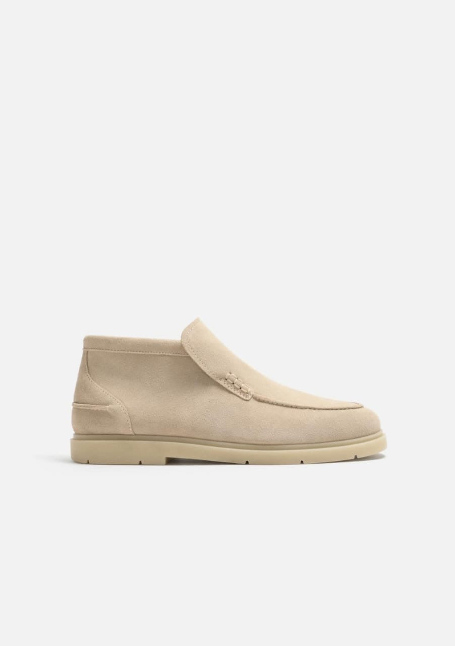Zara Casual Leather Ankle Boots