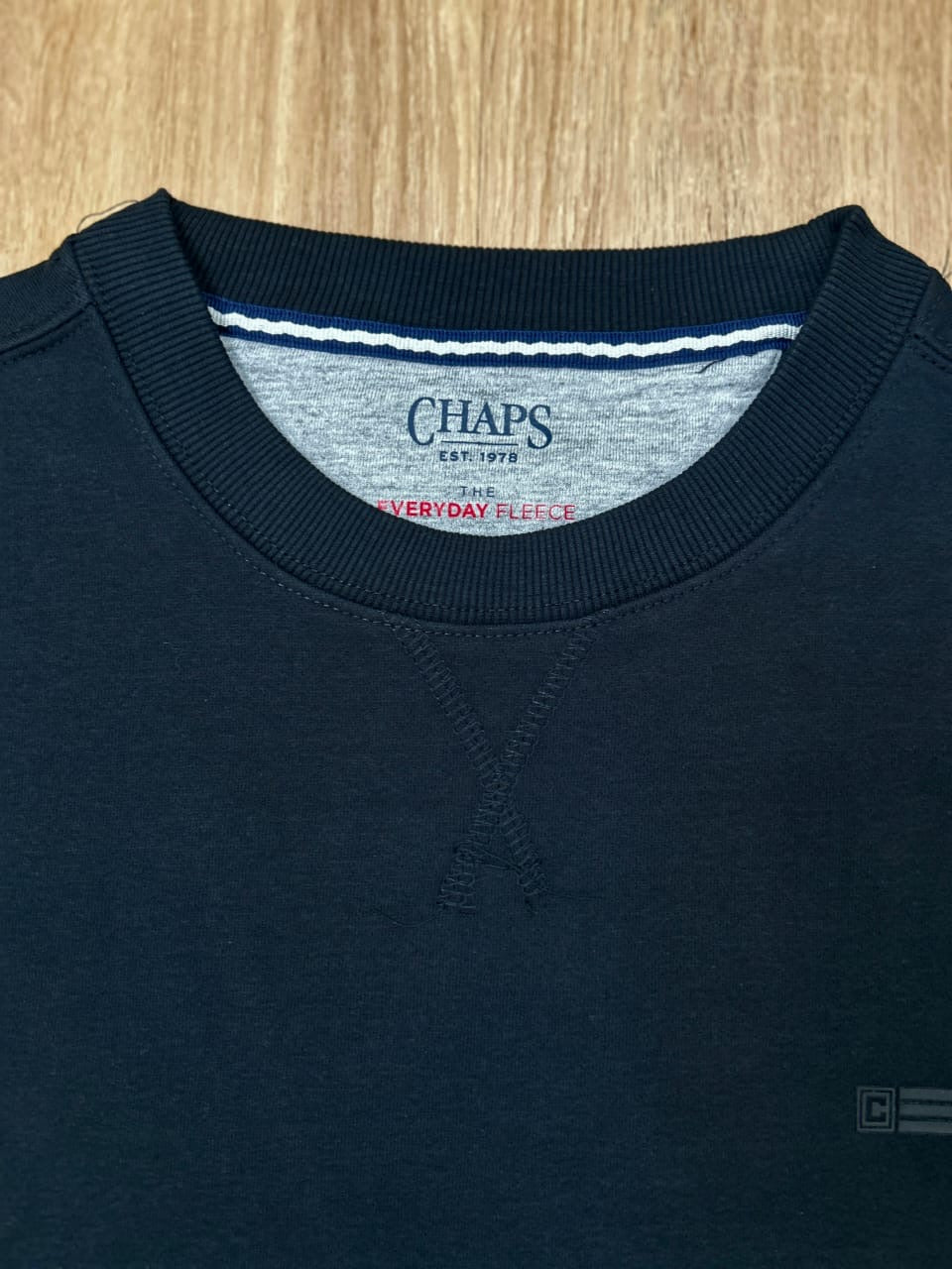 Chaps Regular Fit Sweatshirt in Black