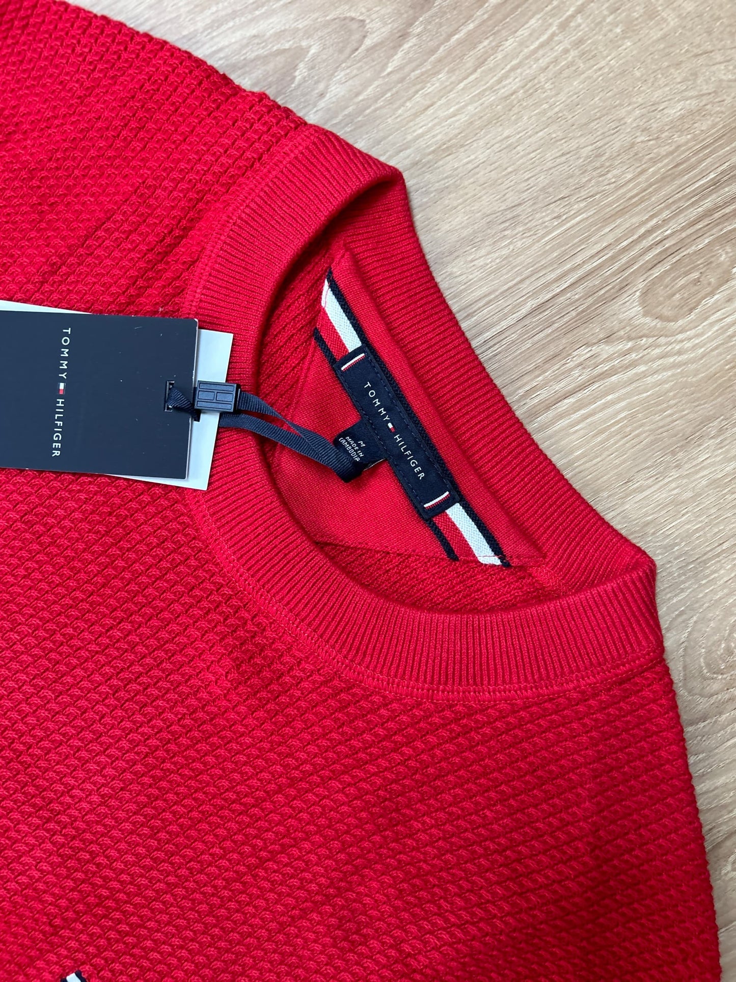 Tommy Hilfiger Textured Sweater in Red