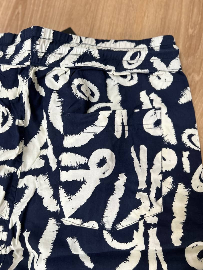 Threadbare Navy Shorts in Pattern